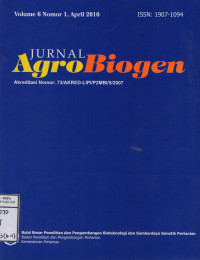 Image of Jurnal Agro Biogen Vol.6 No.1 April 2010