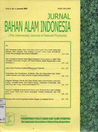 Image of Jurnal Bahan alam Indonesia