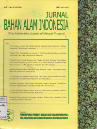 Image of Jurnal Bahan Alam Indonesia Vol.1 No.2 Januari 2002