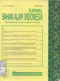 Image of Jurnal Bahan Alam Indonesia Vol.3 No. 2 Juli 2004