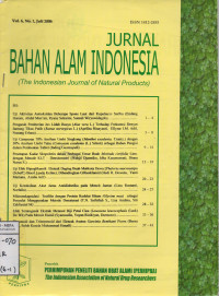 Image of Jurnal Bahan Alam Indnesia Vol. 6 No. 1 Juli 2006
