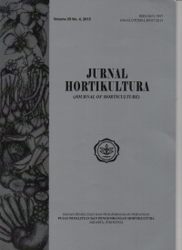 Image of Jurnal Hortikultura (journal of holticulture) Vol.25 No.4 2015