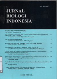 Jurnal Biologi Indonesia Vol.8 No.2 Desember 2012