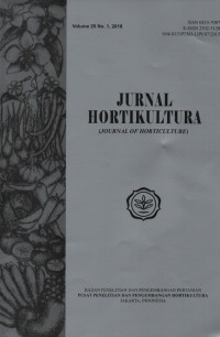 Jurnal Hortikultura (Journal Of Horticulture) vol.26 no.1 2016