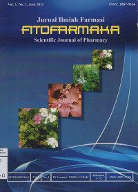 Jurnal Ilmiah Farmasi Fitofarmatika Vol.1 no.1 juni 2011