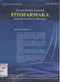 Jurnal Ilmiah Farmasi Fitofarmaka vol.1 no.2 Desember 2011