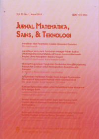 Jurnal Matematika ,Sains,& teknologi