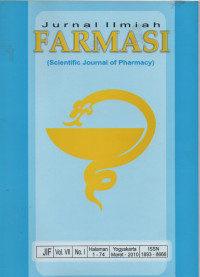 Jurnal Ilmiah FARMASI (Scientific Journal Of Pharmacy)  Vol.VII No.1 Maret 2010