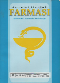 Jurnal Ilmiah FARMASI (Scientific Journal Of Pharmacy) Vol.V III No.1 Maret 2011