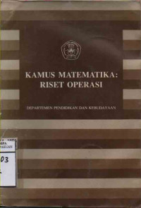 Kamus Matematika, Riset Operasi