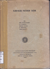 Image of Klimatologi Pertanian Dasar