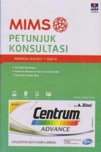 MIMS Petunjuk Konsultasi Indonesia 2016/2017  Edisi 16