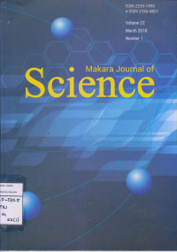 Makara Jornal of Science Volume 22 March 2018 Number 1