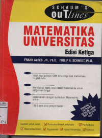Image of Matematika Universitas Edisi Ketiga