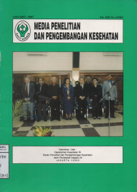 Image of Media Penelitian Dan Pengembangan Kesehatan Vol.XIII No.1/2003