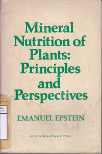 Image of Mineral Nutrition of Plants