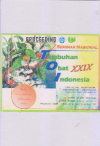 Proceeding Seminar Nasional Tumbuhan Obat Indonesia XXIX