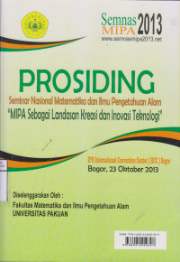 PROSIDING Seminar Nasional Matematika dan Ilmu Pengetahuan Alam