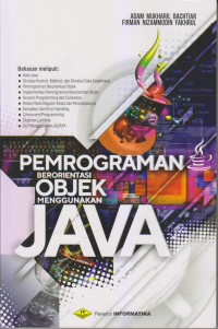 Pemrograman Berorientasi Objek Menggunakan JAVA