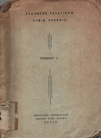 Image of Penuntun Praktikum Kimia Organic