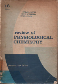 Image of Review Of Physiological Chemistry