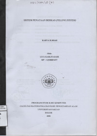 Image of Sistem  Penataan berkas ( Filling System)