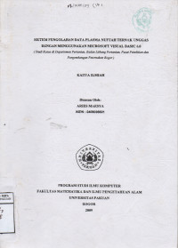 Sistem Pengolahan Data Plasma Nutfah Ternak,Unggas dengan menggunakan microsoft visual basic 6.0 ( studi kasus di departemen pertanian badan litbang pertanian