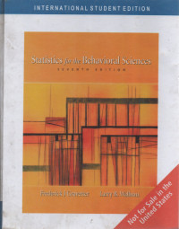 Image of Statistics for the Behavioral Sciences seventh edition