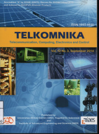 Image of TELKOMNIKA , Telecommunicatioan,Computing, Electronics and Control  Vol.12 No.3 September 2014
