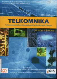 Image of TELKOMNIKA ,Telecommunication, Computing, Electronics and Control Vol.13 No.2 June 2015