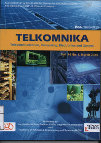 Image of TELKOMNIKA, Telecommunication, Computing, Electronics and Control Vol. 14 No. 1 March 2016
