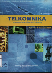 Image of TELKOMNIKA ,Indonesian Journal Of Electrical Engineering vol.9 No.3 December 2011