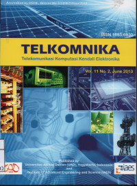 TELKOMNIKA,Telekomunikasi Komputasi Kendali Elektronika Vol.11 No. 2 June 2013