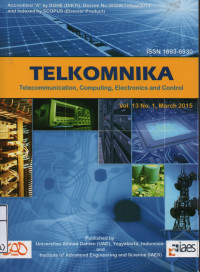 TELKOMNIKA ,Telecommunication, Computing, Electronics and Control Vol.13 No.1 March 2015