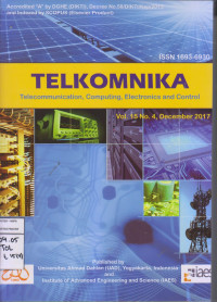 Telkomnika Telecommunication,Computing,Eletronics and Cotrol Vol. 15 No. 4, December 2017