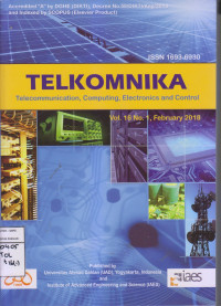 Telkomnika Telecommunication,Computing,Eletronics and Cotrol Vol. 16 No. 1, February 2018