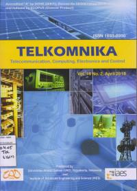 Telkomnika Telecommunication,Computing,Eletronics and Cotrol Vol. 16 No. 2, April 2018