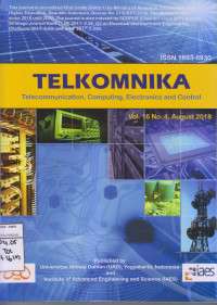 Telkomnika Telecommunication,Computing,Eletronics and Cotrol Vol.16 No. 4, August 2018