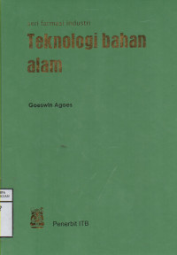 Teknologi Bahan Alam (Serial Farmasi Industri-2) ed.revisi