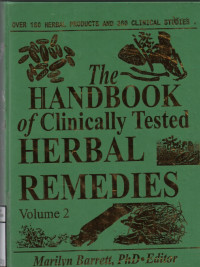 The Handbook Of Clinically Tested Herbal Remedies Volume 2