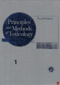 Principles and Methods of Toxicology Fourth Edition Jilid 1