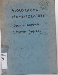 Image of Biological Nomenctlature