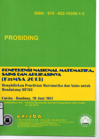 Image of Prosiding, Konferensi Nasional Matematika Sains Dan Aplikasinya (KnMSA 2013)