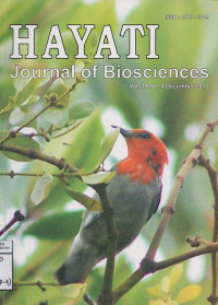 Image of Hayati Journal Of Biosains Vol.19 No 4 .December 2012