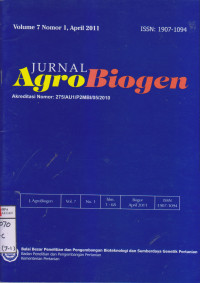 Jurnal AgroBiogen Vol.7 no.1April 2011