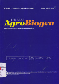 Jurnal AgroBiogen vol.11 no.3 Desember 2015