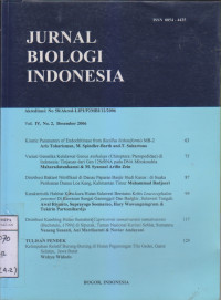 Jurnal Biologi Indonesia Vol IV no 2 Desember 2006