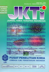 Jurnal Kimia Terapan Indonesia, JKTI Vol.16 No.1 Juni 2014