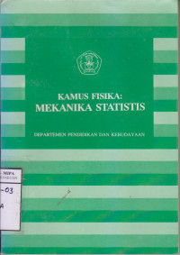 Kamus Fisika:Mekanika Statistis