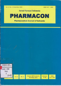 Jurnal Farmasi Indonesia PHARMACON vol.6 no.2 desember 2005